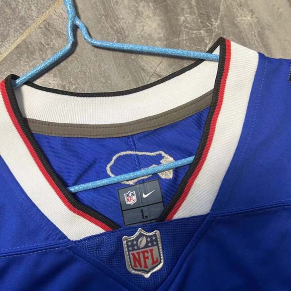 Football Uniform 14# Diggs Jersey NFL Blue Bills - Picture 3 of 9